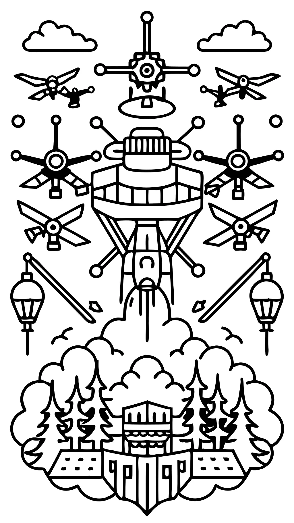 murder drones coloring pages printable